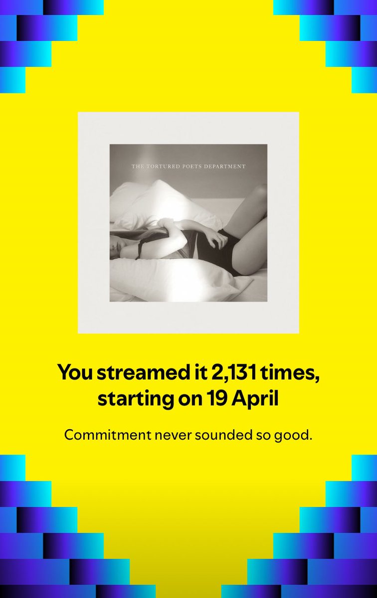 dolcierob18's tweet photo. @taylornation13 @Spotify #SpotifyWrapped forever supporting my gal 🤍 https://t.co/0qIMmRwHAL
