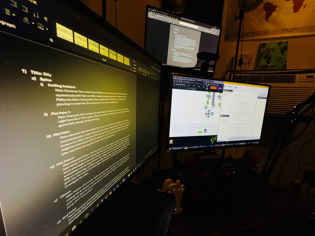 HawkSickToxic's tweet photo. Pre-Production #Film #Assets and #Strength #Training. Upper Body day.

#Spine #Premise #Logline #Overheads #BlockShot #BlockShotting #BeatSheet #Script #PreProduction #UpperBody #Workout #Fitness #StrengthTraining #HawkSickToxic #HawkSick #TheShogunOfSorrow #Twitch https://t.co/aSxJc2MbDO