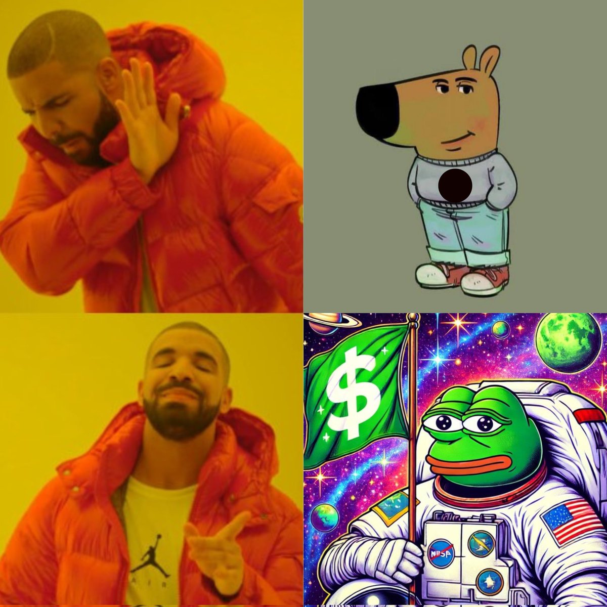 Kaymaxsatified's tweet photo. Super bullish on  #SpacePepe 
Join now! You're early.
Find out more on the official page @PepeSpaceOnSol 
#SpacePepe #CryptoCosmos #MemeCoin 
BUY PRESALE AND RELAX😌
@Retro4tified @Oluwadun1Ishola @FolarinFavour1 https://t.co/qKZlTxFnh1