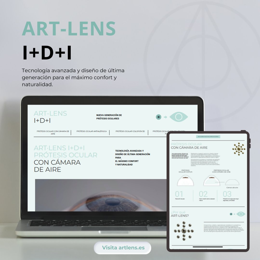ArtLensBcn's tweet photo. ¡Estrenamos nuestro nuevo espacio de innovación en Art·Lens! 🎉 Descubre productos exclusivos como nuestra prótesis ocular con cámara de aire. Tecnología, confort y estética unidos gracias a nuestra apuesta por la I+D+I. 🌐 Más info en la web.
#InnovaciónArtLens #PrótesisOculares https://t.co/40XVcSGGz4