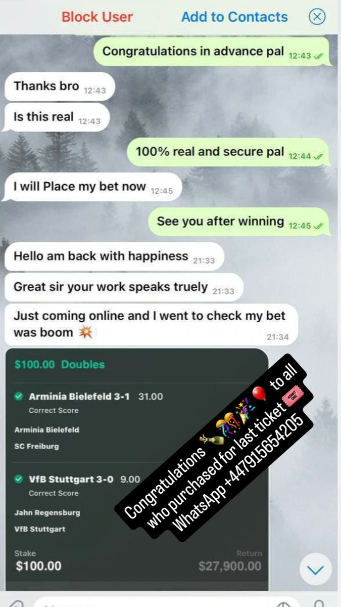 cncnshdjf59594's tweet image. Congratulations 🍾🎊🎉🎈 to all who purchased for last ticket 🎟WhatsApp +447915654205