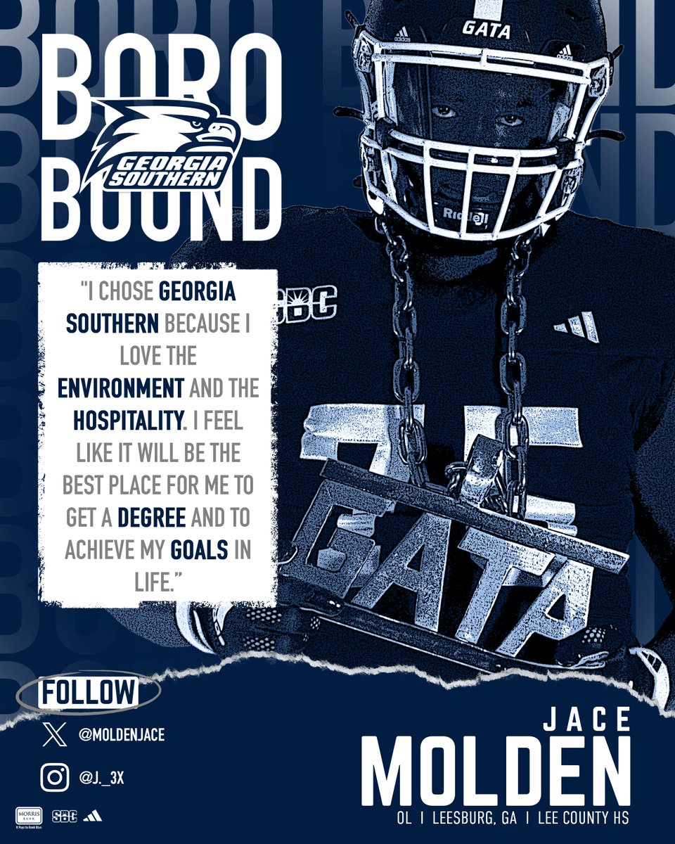 Welcome to the 'Boro, <a href="/MoldenJace/">Jace Molden</a>!🦅

📰 GSEagles.com/GATANSD25 

#HailSouthern | #NSD25