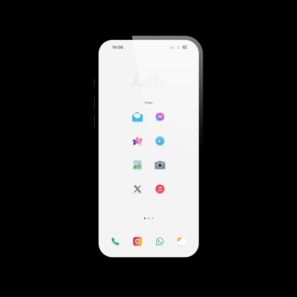 ClaireShip's tweet photo. Clean setup 👌

@tweetbylokki 

#widgy #ios #widget #ioshomescreen #customization https://t.co/Hlb8I7t5WW