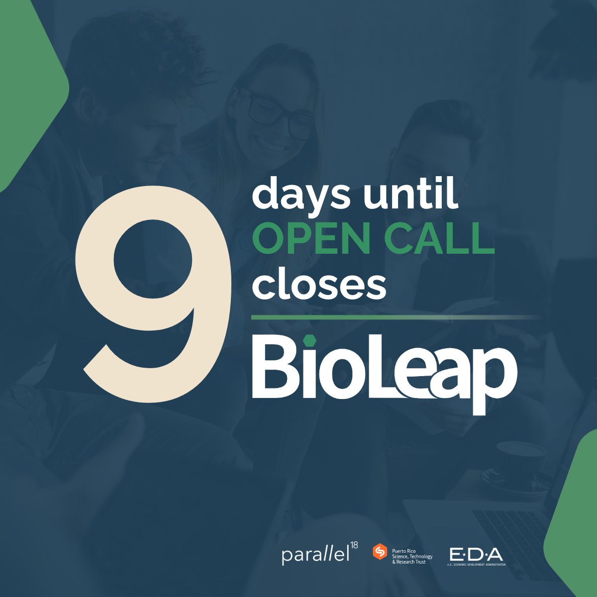 🚨 Only 9 days left to apply to BioLeap Gen.2!

This is your chance to take the next big leap in life science and STEM entrepreneurship in Puerto Rico. 

👉 How to Apply? 
Visit parallel18.com/bioleap to submit your application -open until December 13th-. 🚀