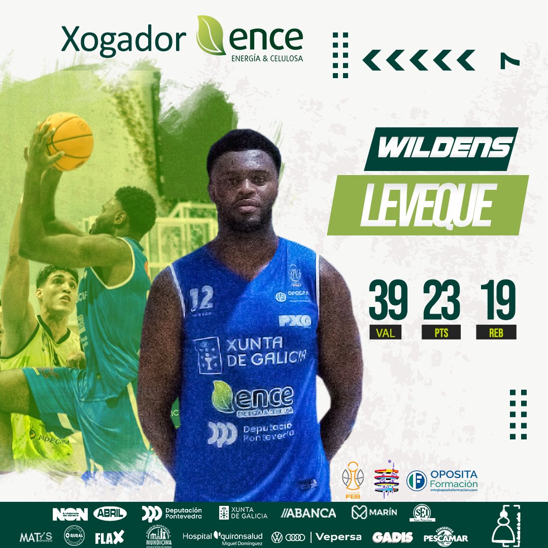 @<a href="/WildensLeveque/">Wildens Leveque</a>   Xogador mais valorado MVP <a href="/Grupo_Ence/">Ence</a>  
#enceplansocialpontevedra 
#forzapeixe