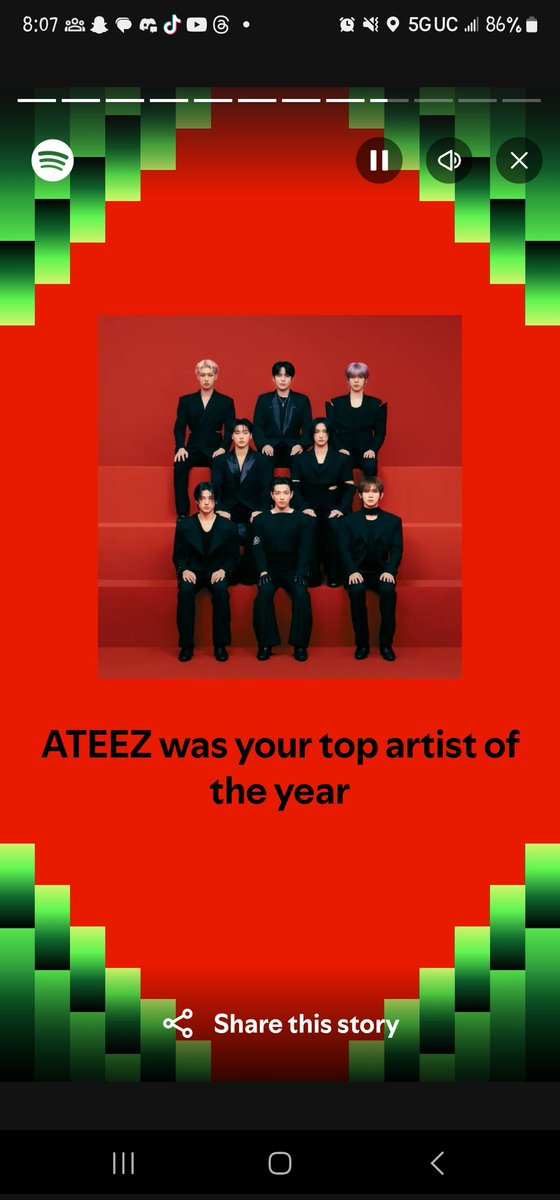 2Confused_247's tweet photo. TOP 1% ATINY WORLDWIDE😌💅🏾✨️

#SpotifyWrapped #Ateez https://t.co/fZTMx0rGro