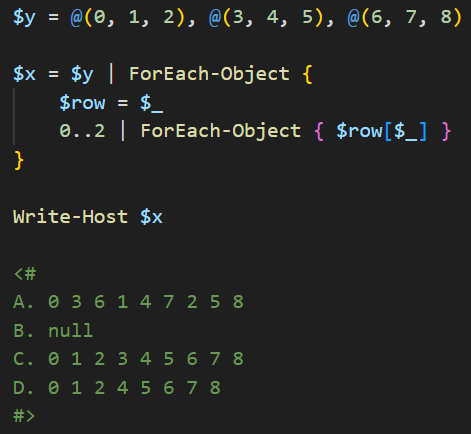 dfinke's tweet image. PowerShell Question / Quiz
What is the output of the following #PowerShell code, and why?
Comment your answers below! 👇🏻
#powershell #powershellquiz #developer #scripter