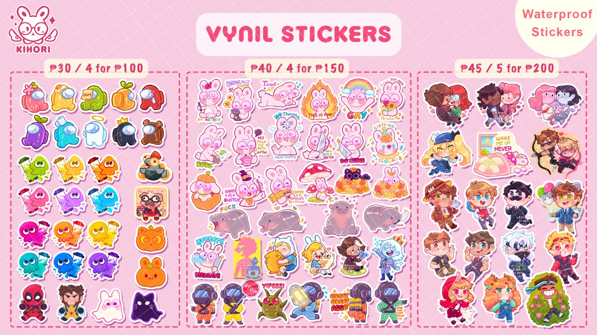 Kihorri's tweet photo. I got SO MANY NEW button pins
Plus new sticker book designs and coin pouches!
#paskomiket2024 #komiket https://t.co/Y634NEYSUt