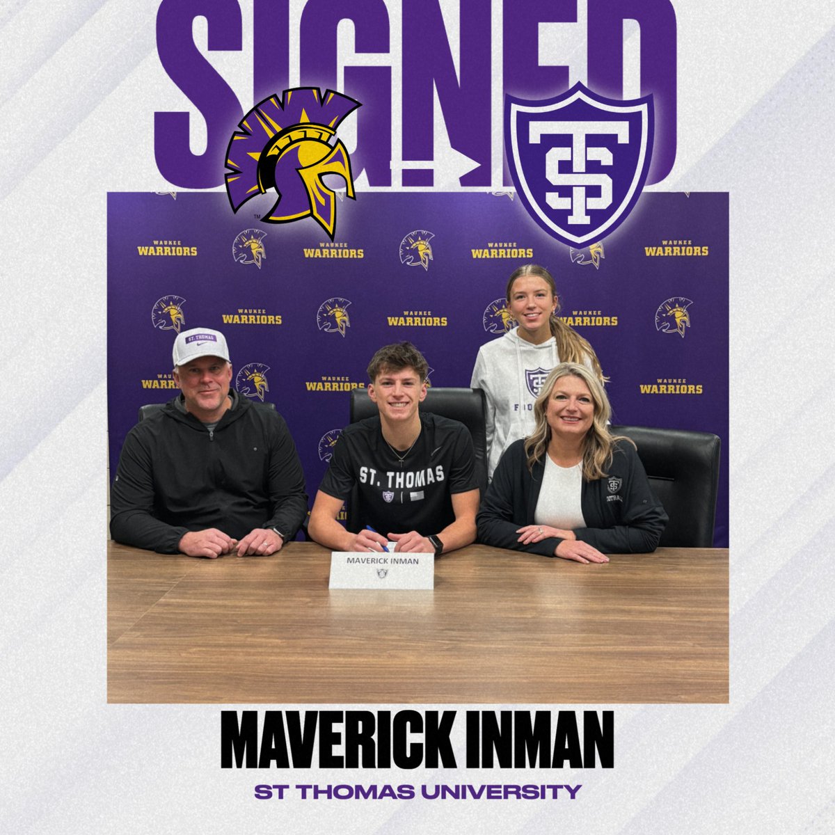 waukee_warriors's tweet photo. Congratulations to our three student-athletes that signed to play football at the Division I level. Thank you for your hard work!
#GoWarriors https://t.co/GoksjNENd3