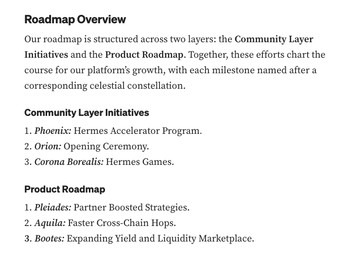 thelearningpill's tweet photo. Have you explored @MaiaDAOEco yet?

Their v2 ecosystem is revamped and racing to be the first omnichain yield and liquidity marketplace!

I know it's going to be amazing with protocols like @HermesOmnichain, @TalosOmnichain, and Ulysees under their umbrella💥

As the on-chain world expands, having a decentralized aggregation layer is key to making interactions smoother and bringing liquidity together while keeping true to DeFi values.

Here is a 1-pager to understand participants' role in the $HERMES v2 ecosystem 👇

✦ @MaiaDAOEco connects liquidity across networks, which means richer pools, better trade execution, and more efficient use of capital than those solo models.

✦ They are also the largest participant in the Hermes eco, and will coming up with loads of interesting stuff (strategy vaults, lending boosts etc.)

✦ By blending liquidity from different chains, they're making life easier for traders, protocols, and LPs. ✅

✦ Their products have huge potential due to the rising need for streamlined liquidity solutions. As the liquidity scene scatters, managing liquidity across networks becomes essential for protocols.

If I may also interest you, @HermesOmnichain has some pools offering REALLY JUICY yields 😋

And their roadmap? Super exciting! When I first saw it, I was like, "This team is seriously innovative and has an awesome blend of gamified products"

These cool updates are going to make everything work together even better, letting you do cross-chain actions faster and more flexibly. ⚡

You've got to take a look - who knows, you might end up becoming their biggest supporter 🙌