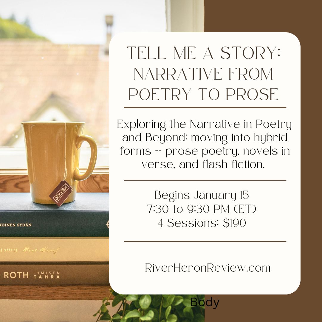 RH's dynamic workshop leader <a href="/chadryanframe/">Chad Frame</a> (Chad Frame) will be facilitating this invigorating class starting in January. If you love prose, prose poems, hybrid, flash, or any writing prose related, this is a workshop for you! Sign up while space remains. Link in profile.
