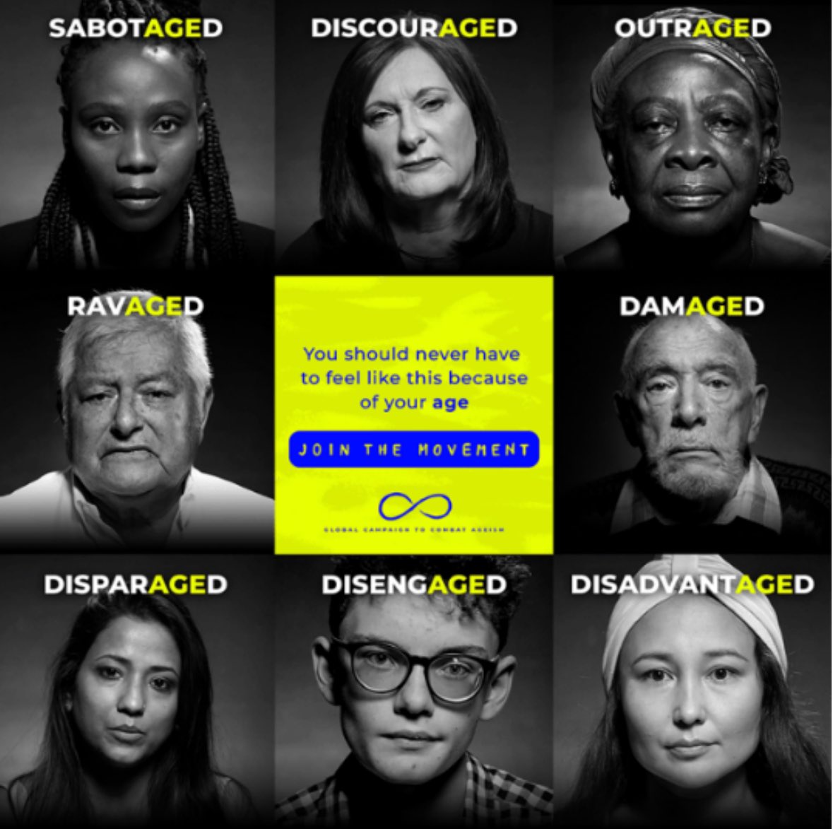 Join the global campaign against ageism and create #AWorld4AllAges 👇🏻