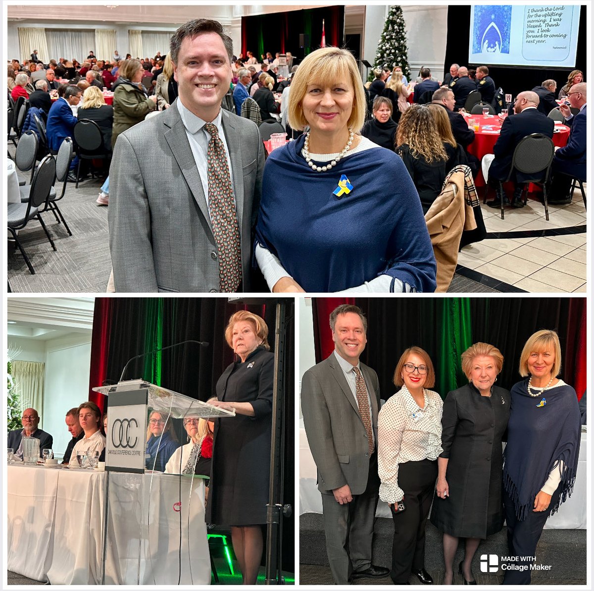 Wonderful 2 join my Council colleagues ⁦<a href="/CouncillorAdams/">Tom Adams</a>⁩ &amp; Cllr ⁦<a href="/cduddeck/">Cathy Duddeck</a>⁩ at this morning’s 41st annual #Oakville Prayer Breakfast! Lois Brown, Prez of ⁦<a href="/HPICanada/">Health Partners International Canada</a>⁩ (located in Oakville Ward6) gave an inspirational keynote. Pls support hpicanada.ca