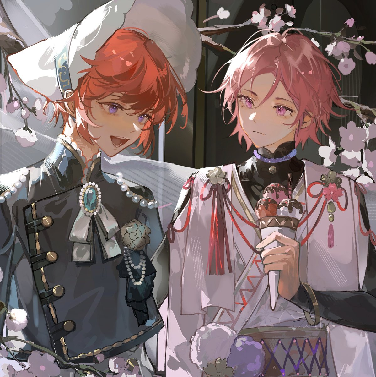 HAIXINYY's tweet photo. #偶像梦幻祭 画了喜欢的双樱(｡･ω･｡) https://t.co/PXdTrUGK7G