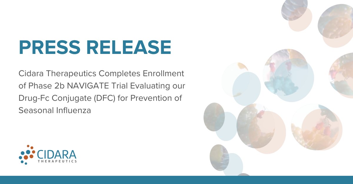 We’re pleased to announce we’ve reached full planned enrollment of 5,000 subjects in our Phase 2b NAVIGATE #ClinicalTrial across sites in the US and UK. Read more about the trial and this important milestone here: cidara.com/news/cidara-th…