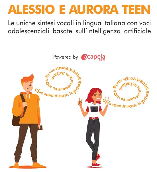 💬 Italian teenagers now have their own #AI TTS voices! 
Meet Aurora and Alessio in their teen versions—2 new Italian digital voices designed for Italian-speaking teens, perfectly balancing between childlike and adult tones: acapela-group.com/news/digital-a…
#VoiceAI #DigitalVoices #AAC