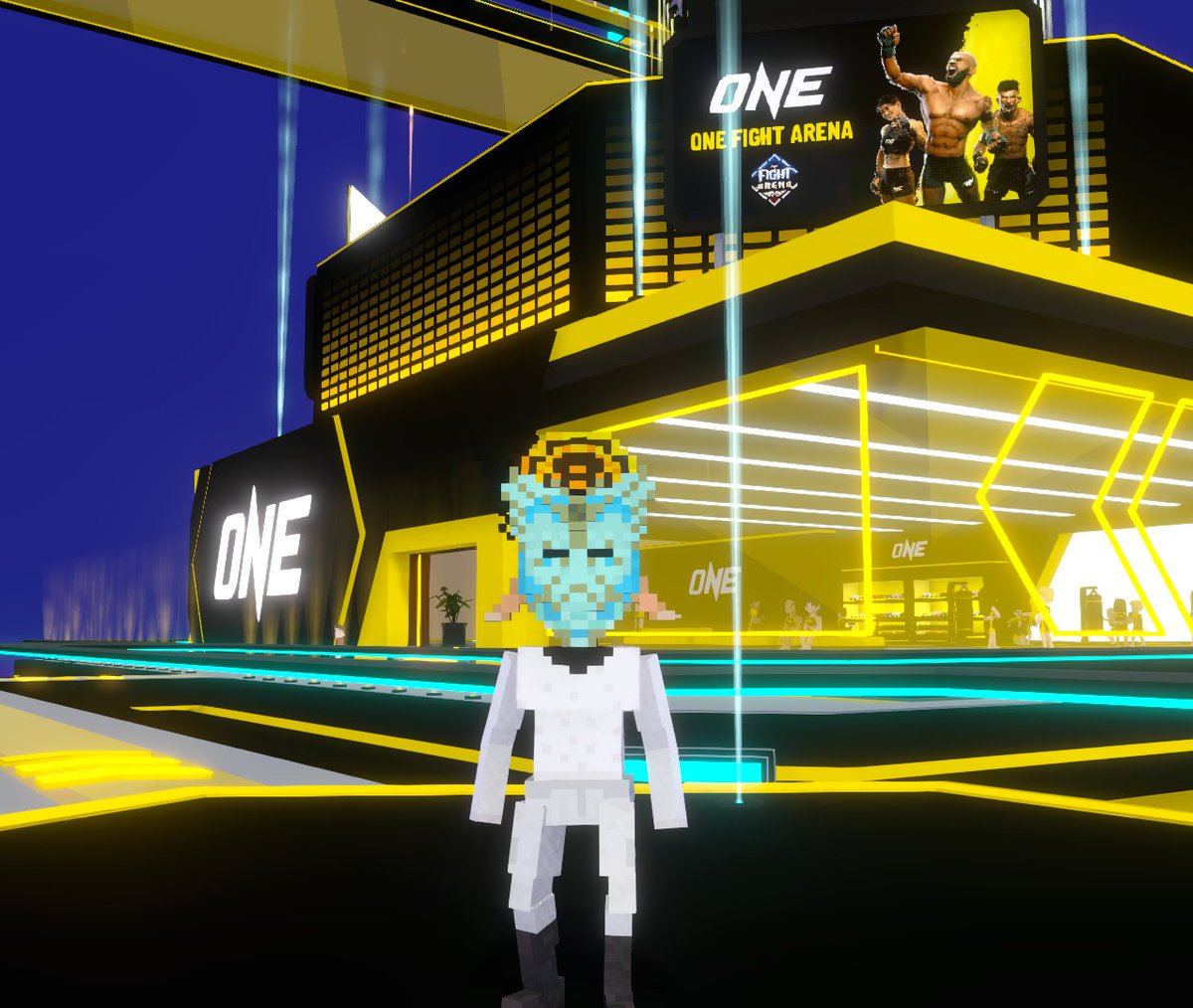 meta3fox's tweet photo. Entering the @ONEChampionship Stadium in Hero's Quest @TheSandboxGame. Time to become a legend! 🏟️🦸 https://t.co/QqQQsjOaB8 #TheSandbox #AlphaSeason4 #AS4SocialChallenge https://t.co/ZdtfuwNGrP