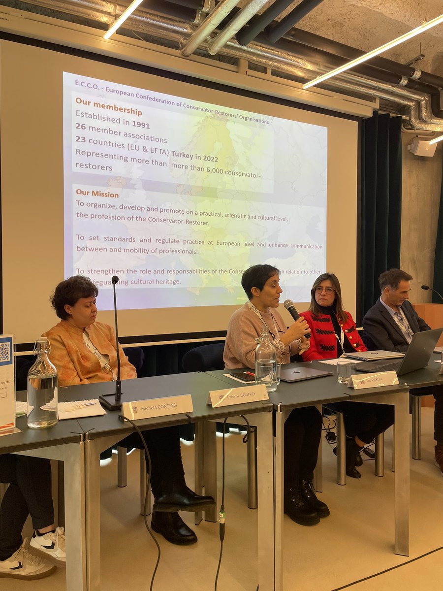 RITHMS_EU's tweet image. Second session at #BeyondRestoration: Highlighting the vital role of #conservators and #restorers in combating #illicittrafficking of #culturalheritage. Collaboration, ethics, and international cooperation are key to safeguarding our shared history. 🏺✨