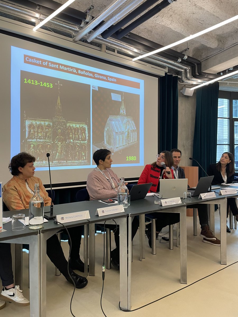 RITHMS_EU's tweet image. Second session at #BeyondRestoration: Highlighting the vital role of #conservators and #restorers in combating #illicittrafficking of #culturalheritage. Collaboration, ethics, and international cooperation are key to safeguarding our shared history. 🏺✨