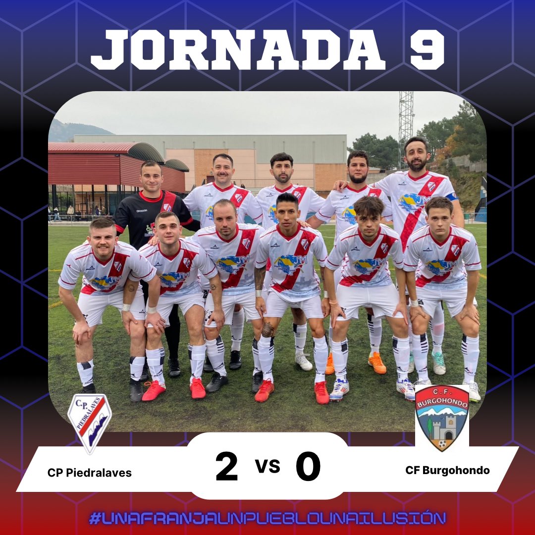 🗓️ PRIMERA PROVINCIAL - JORNADA 9

⚽️  Partido que nos enfrentó al CF Burgohondo y que terminó con victoria para los nuestros por 2-0, con goles de Nomar y Moi.

⚪️🔴¡SOMOS EQUIPO!

#unafranjaunpueblounailusion