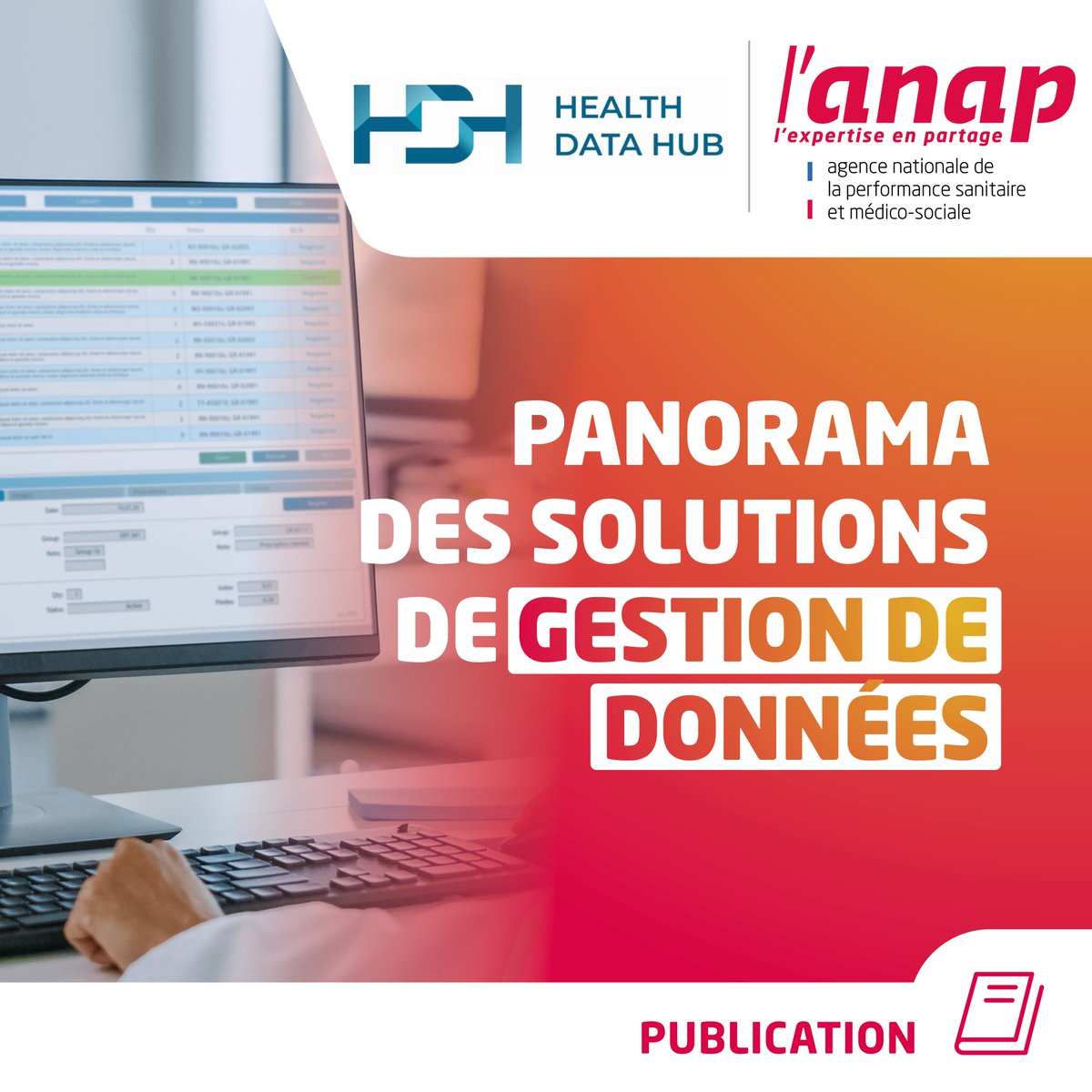 ANAP (@anap_sante) on Twitter photo 🎯Structurer les données de santé pour mieux piloter les établissements et améliorer le parcours des patients ?
C’est désormais possible grâce au panorama des solutions développé par l’Anap x <a href="/HealthDataHub/">Health Data Hub</a> !
👉 Découvrez le juste ici : anap.fr/s/article/pano… 🎯Structurer les données de santé pour mieux piloter les établissements et améliorer le parcours des patients ?
C’est désormais possible grâce au panorama des solutions développé par l’Anap x <a href="/HealthDataHub/">Health Data Hub</a> !
👉 Découvrez le juste ici : anap.fr/s/article/pano…