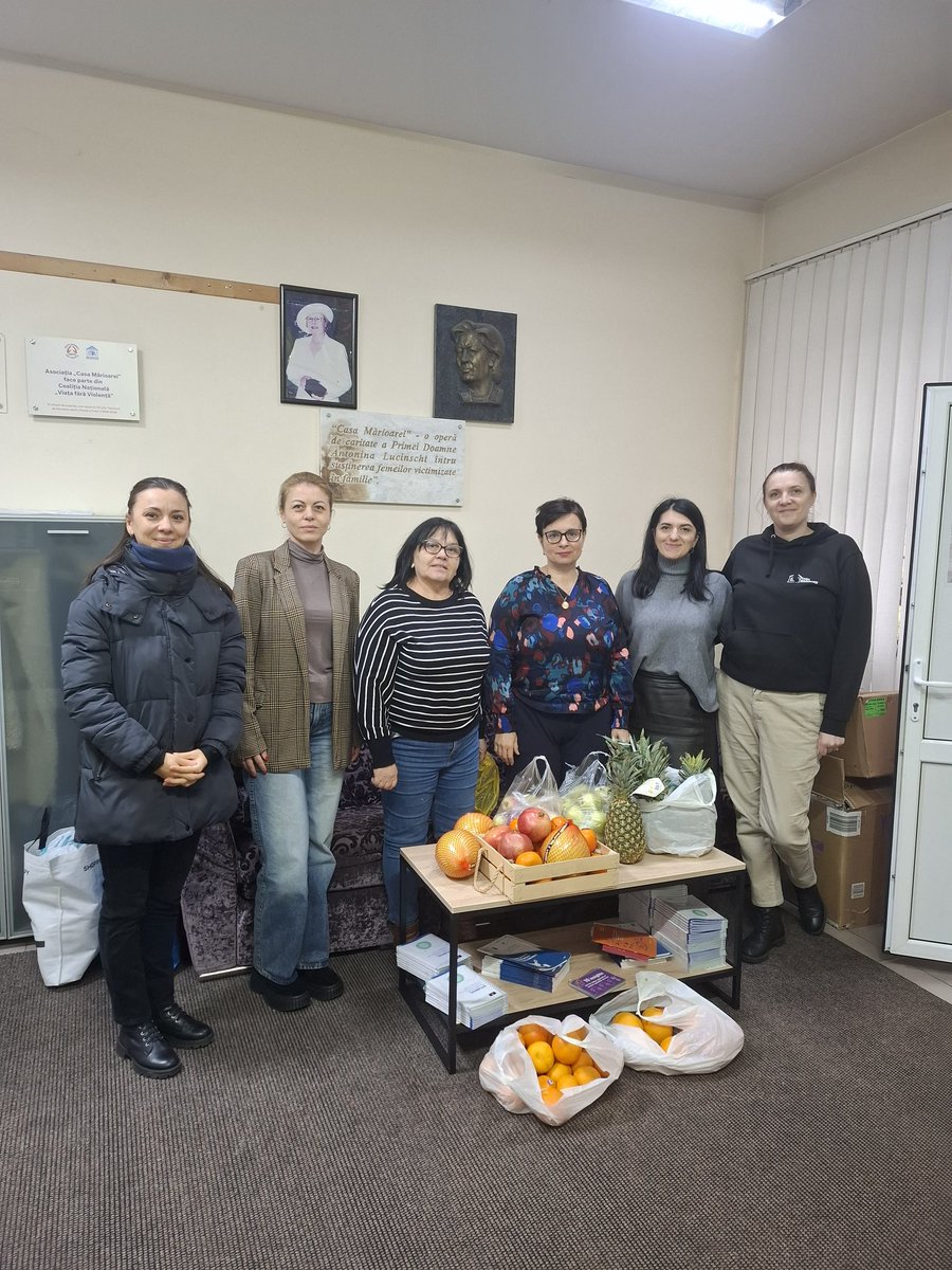 73% of women in 🇦🇩 were exposed to #GBV &amp; only 11% reported the abuse in 2023. 
Access to justice, protection &amp; safe shelter to all victims of #GBV. 
We visited safe house “Casa Marioarei” &amp; provided symbolic donation of fruits to survivors of #GBV.
#16DaysOfActivism
#EndGBV