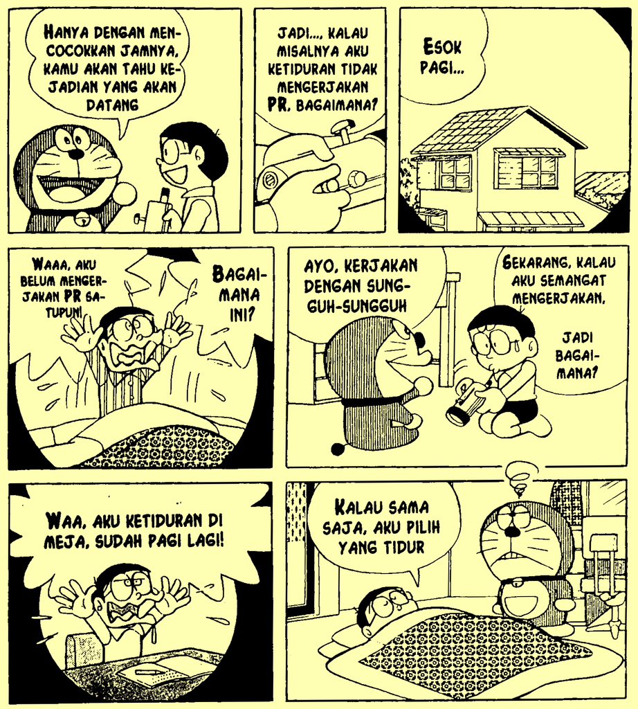 DoraemonHariIni's tweet photo. Karena meskipun tidak terbangun dan sama-sama runyam, minimal kita dapat istirahat. https://t.co/6VvAG3V3MI