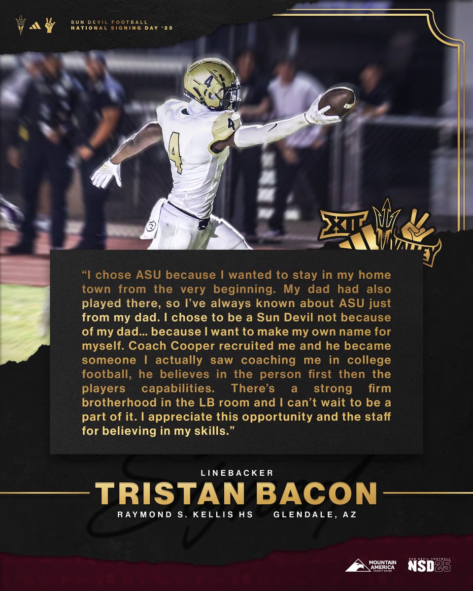 𝒮𝒾𝑔𝓃𝑒𝒹 ✍️

💪  Linebacker
📍 Glendale, AZ

#ForksUp /// <a href="/Tbacxn14/">Tristan Bacon</a>