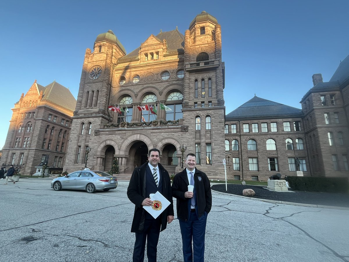 capmorganbfd56's tweet photo. It was a productive few days at Queens Park lobbying for simultaneous dispatch and early cancer screening. Thank you to MPP @tylerallsoppPC and MPP @ricbresee_mpp for meeting with us. @BPFFAlocal497 #OPFFA. https://t.co/ssE3FeeBDP