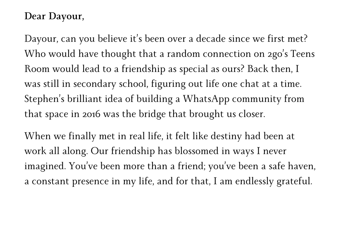 latoria_ria's tweet photo. Happy birthday, Dayour. Here’s to another year of growth, laughter, and memories that will last a lifetime.
#Day4 #31DaysChallenge #HeartfeltMessages #NewBeginnings #WritingChallenge2024 #DecemberVibes #LaunchJourney #CardsForAllOccasions
#Latoria @D1juny https://t.co/hzBRfrQT5X