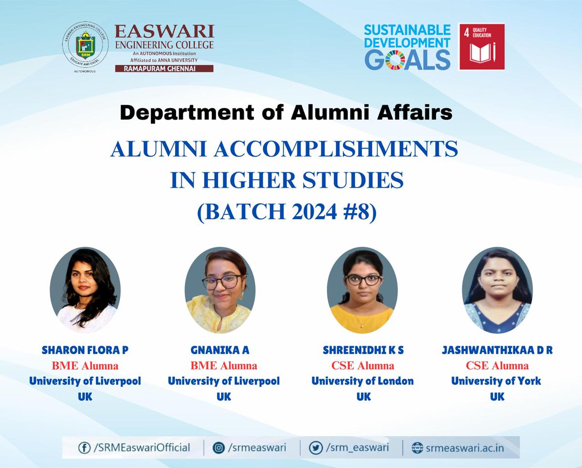 Easwari Engineering College tweet media
