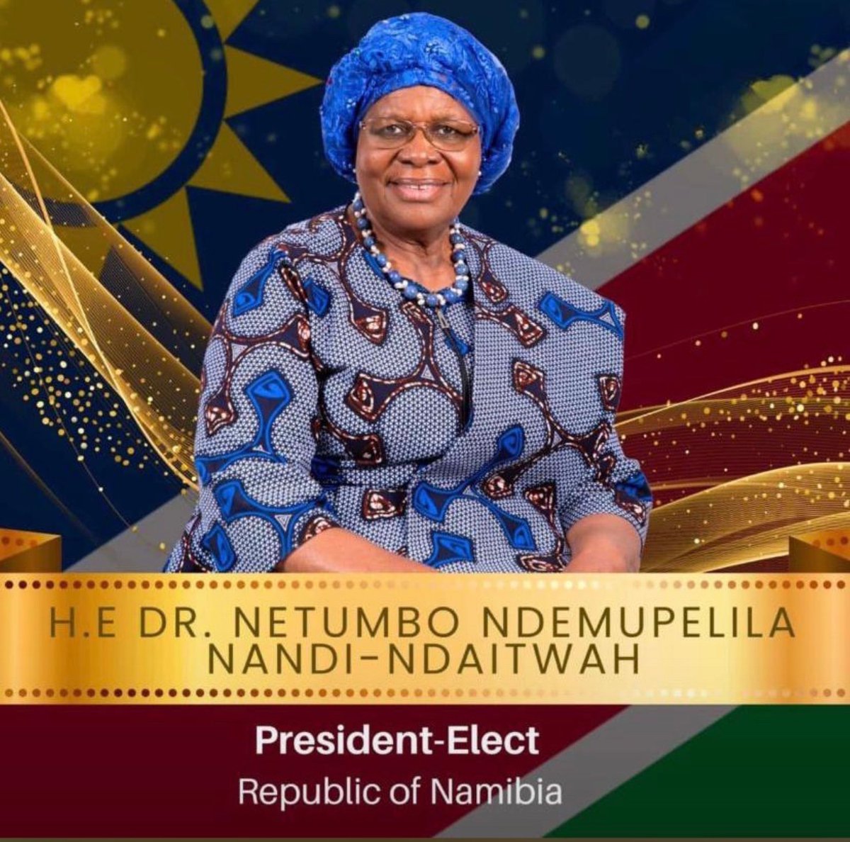 munansiGI's tweet photo. History made as Namibia elects its first female president. Monumental victory for women across Africa and the world. This moment aligns with the 16 Days of Activism, reminding us to keep fighting for gender equality and an end to gender-based violence every day.
#NamibiaDecides https://t.co/7OqRKOsti4