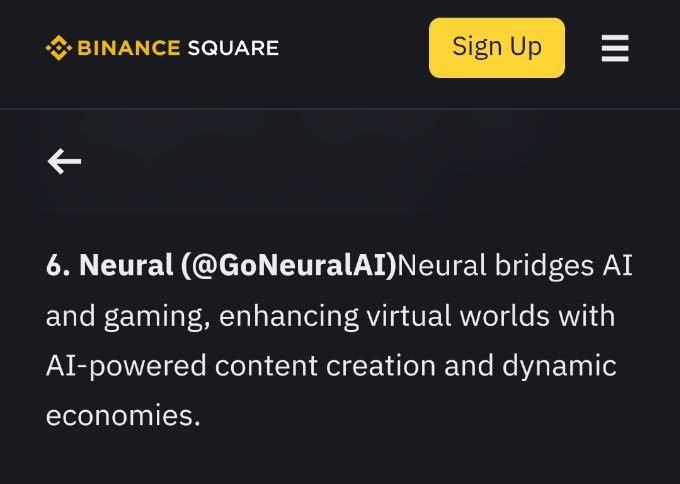 GoNeuralAI's tweet photo. 🎉NeuralAI Featured on Binance Square!

NeuralAI has been recognized as one of Captain AltCoin’s Top 10 AI Cryptocurrencies for 2025, featured on Binance Square. This highlights our innovative work at the intersection of AI and gaming, empowering creators with tools for dynamic virtual worlds and AI-driven content.

👉 Check the comment section for the link!