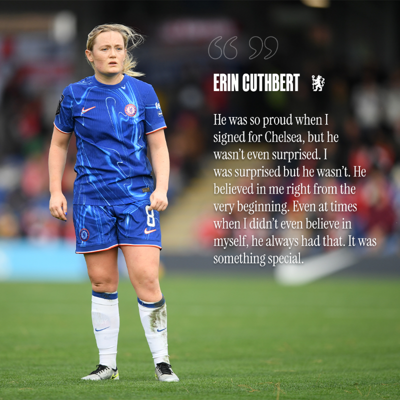 ChelseaFCW's tweet photo. Erin opens up about the people who shaped her. 💙💬