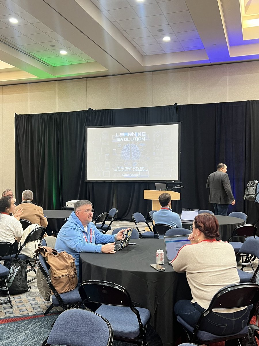 Learning all the new AI things with Carl Hooker at #TNTETA