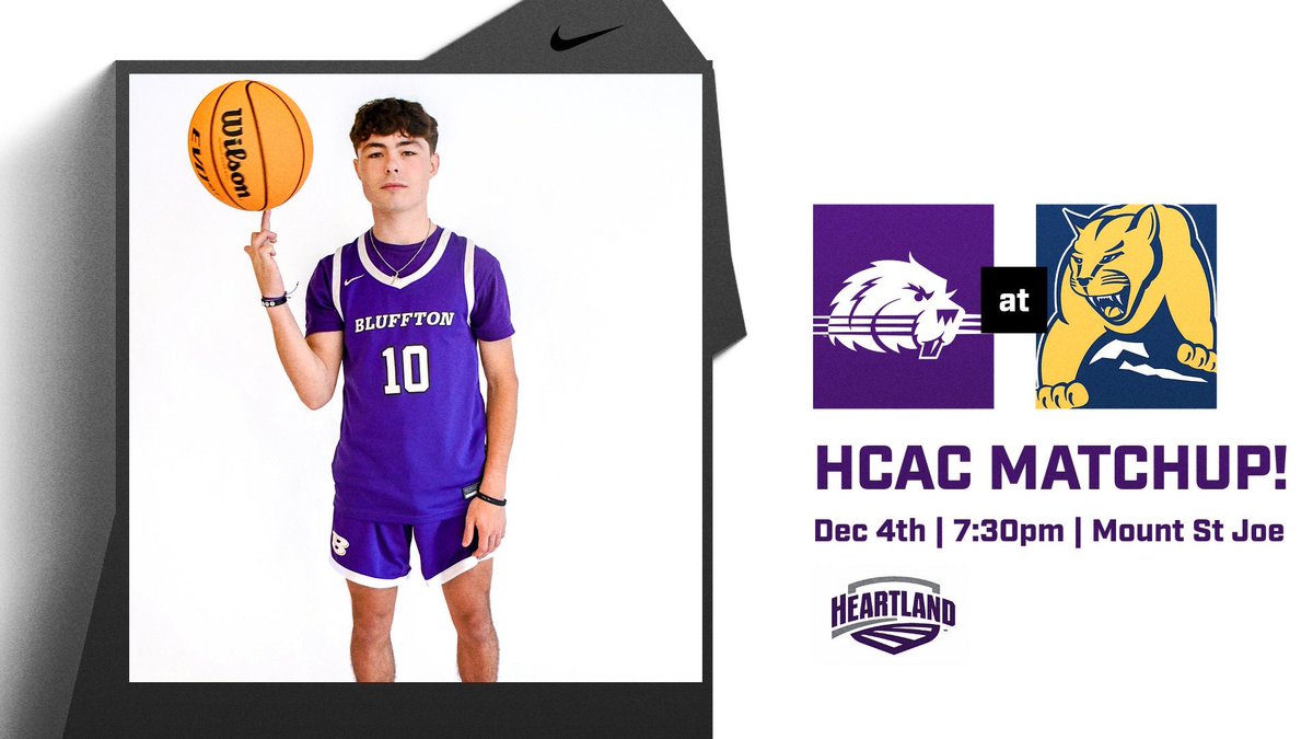 BlufftonUMbk's tweet photo. Beavers have their first HCAC matchup of the season at Mount St. Joe‼️
Tip Off at 7:30pm
#StackWood 🪵
🟣⚪️ https://t.co/yo3TCjLzqA