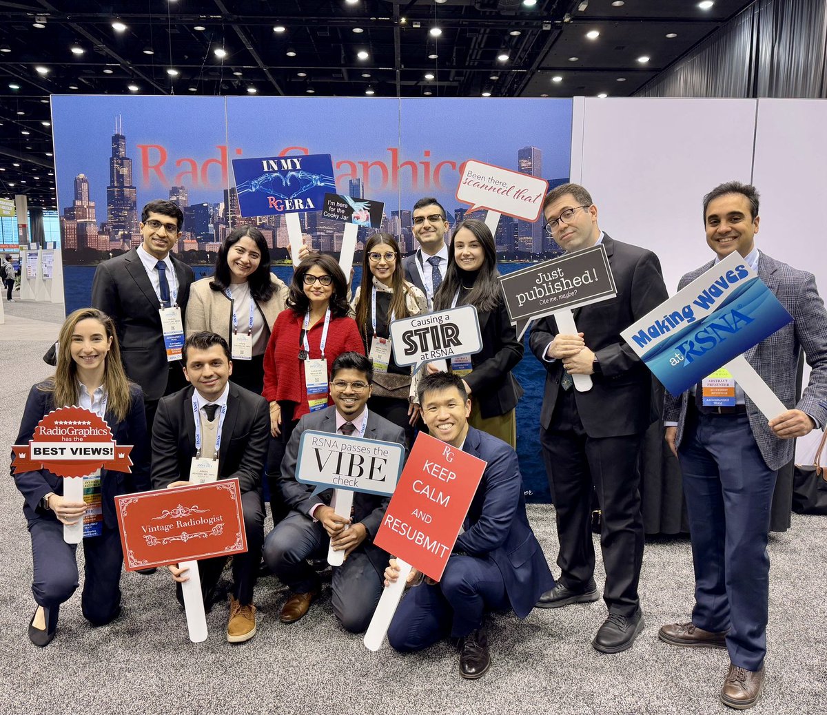irhkch's tweet photo. #RSNA2024 in full swing!! 🔥 

Grateful to have the opportunity to be in the #Radiographics Team and meet all these amazing people 🤩❤️🫰🏻

@MariaLuciaBrunV @RSNATrainees https://t.co/twNqNnEaUR