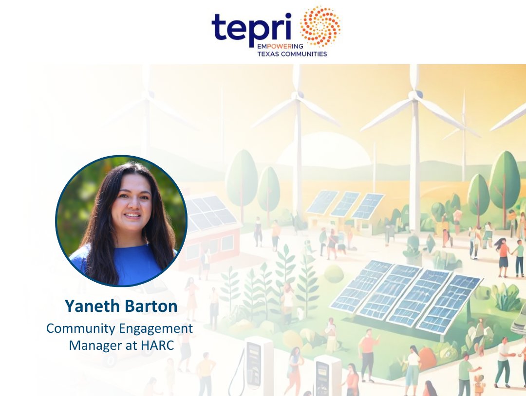 HARCresearch's tweet image. Join Yaneth Barton, HARC #CommunityEngagement  Manager, virtually on the Community Voices Speaker Series, hosted by Texas Energy Poverty Research Institute. She will focus on #communitybenefit plans &amp;amp; serving communities long-term. 
TODAY 👉bit.ly/4ggrps8 #CommunityFirst