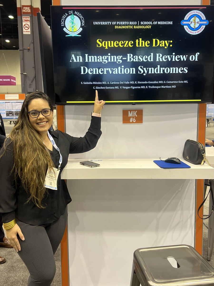 ACardonaDV's tweet photo. I made it to #RSNA for the first time, with 3 #educationalexhibits and as the RSNA Resident Representative from #puertorico. I am very grateful to my first #mentor @DrMarqBrad, for reaching out to and guiding me towards this journey. #radiologistinthemaking https://t.co/eoiSmS55Nj