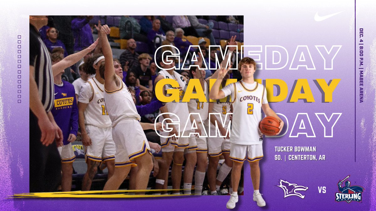 BACK AT HOME

🆚 Sterling
⏰ 3:45 P.M. (Gold) 8:00 P.M. (V) 
📍 Mabee Arena
📺 KCAC Network 

🐺🤘🏽

#RollYotes #NAIAHoops