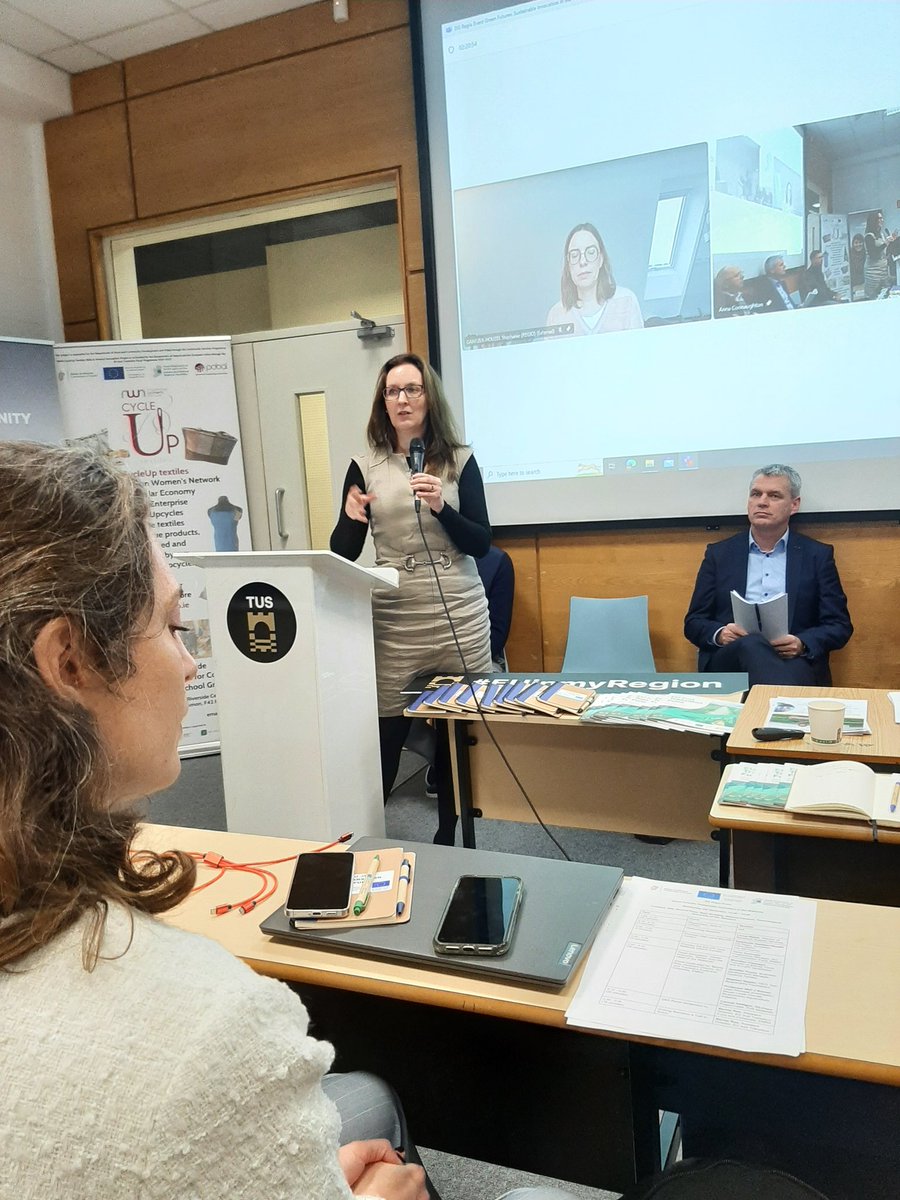 TUS Innovates Midwest (@tus_innovates) on Twitter photo Jennifer Payne of #cycleuptextiles #socialenterprise at today's #EUinmyregion event in <a href="/TUS_ie/">Technological University of the Shannon</a> Athlone campus Jennifer Payne of #cycleuptextiles #socialenterprise at today's #EUinmyregion event in <a href="/TUS_ie/">Technological University of the Shannon</a> Athlone campus