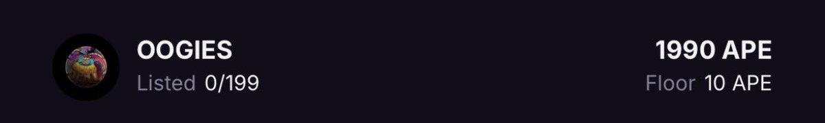 LuciferCrypt's tweet image. Swept a few 🧹OOGIES $GIB me more $AFTR 

Sent 150 to the giveaway wallet! 

Going to make this 300 @OOGIES_ shortly so if you want in get in 🫡 

magiceden.io/collections/ap… @OOGIES_