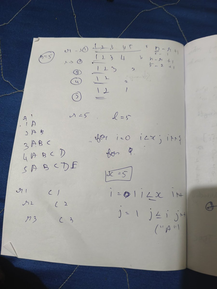 SRIRAMS21697567's tweet image. "Double loops,infinite possibilities!🫠 Explored patterns in java today ..."
#JavaPatterns #TechJourney