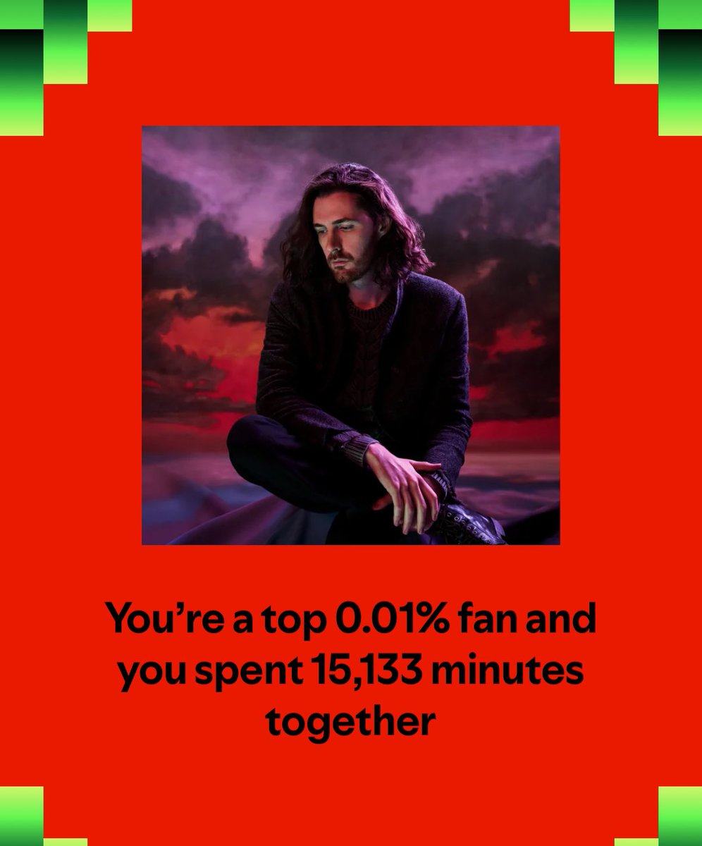 natpeg_'s tweet image. hozier being my top artist for yet another year in a row says a lot about me i think