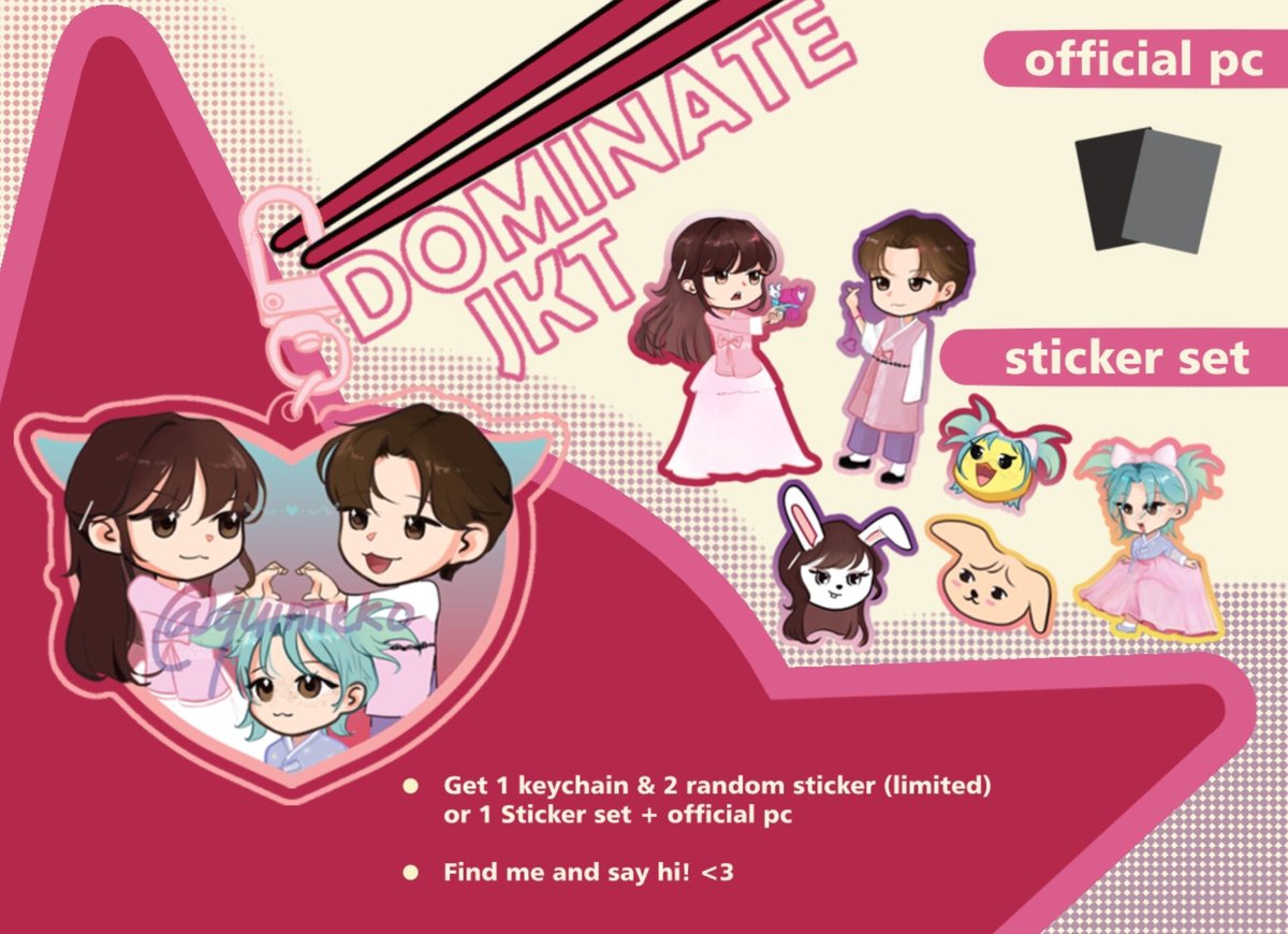 freebies dominATE in Jakarta 🥠
by <a href="/linoodz/">a 🧚‍♀️</a> art by <a href="/quinneko/">quinn | CMPR 6 K24</a>

🗓 Dec 21st @ indonesia arena
place: TBA

How to get:
💗RT &amp; like this post
💗find me and say hi or
💗show this pic below
💗kindly tag me if u get it

#dominATE_JAKARTA #StrayKids <a href="/Stray_Kids/">Stray Kids</a>