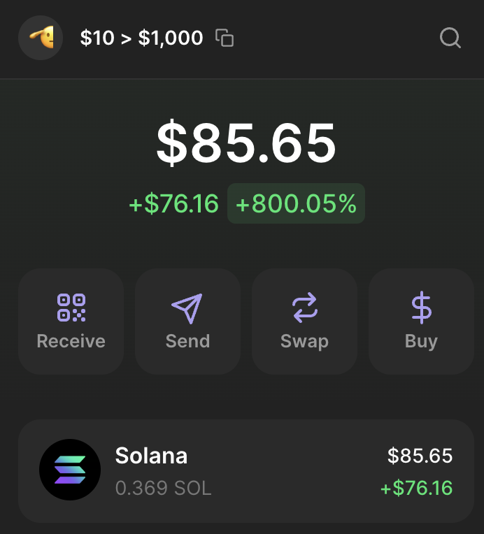 From $10 to $10,000 on Memecoins: DAY 1

Today’s result: +$76.16 (+800%)

Hit x8 on $CONAN, with Private Group members locking in a massive x14 at the ATH. I spotted it at a $1.3M market cap—long before anyone else even noticed.

Every move I make—what I buy, when I sell—is