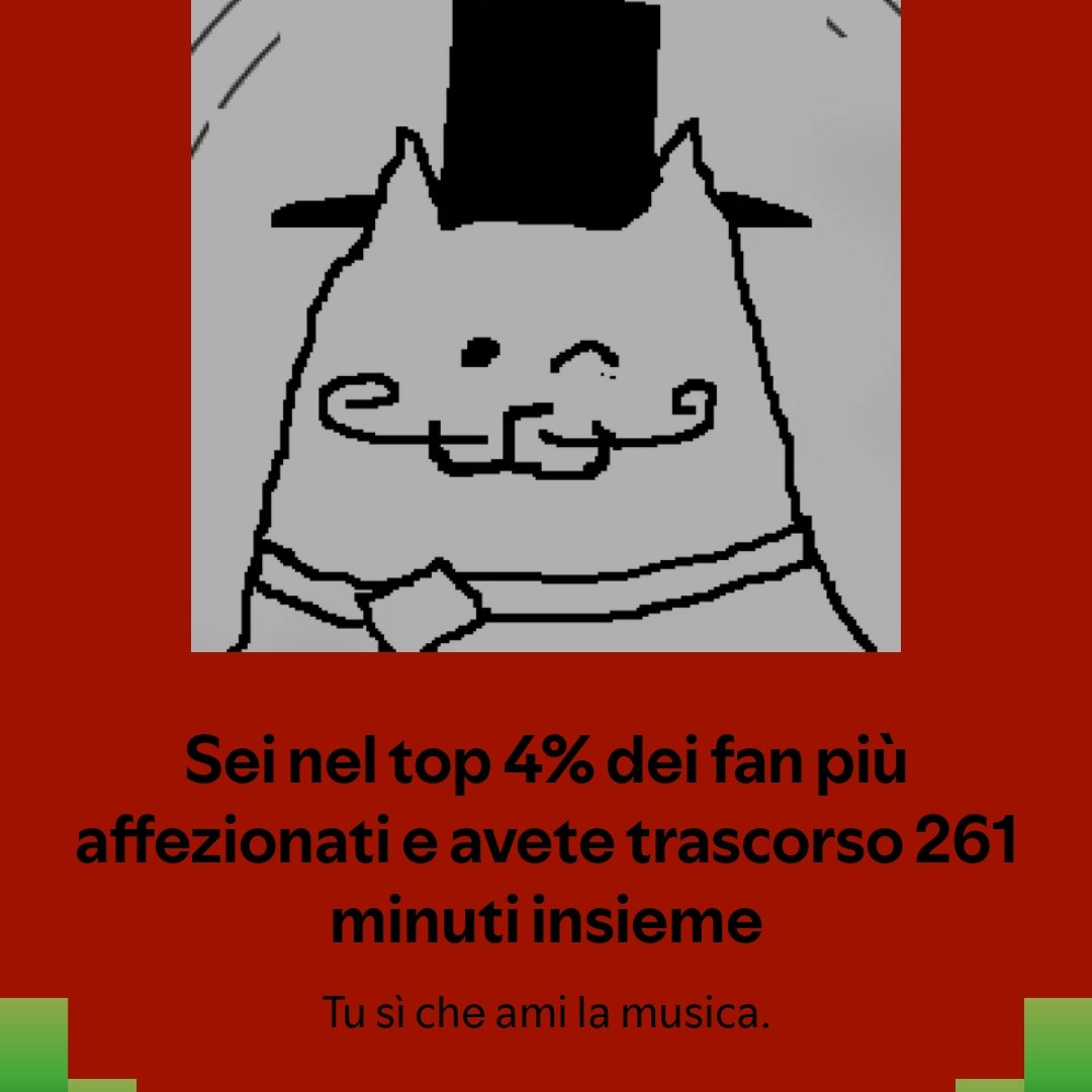 pizzoee's tweet photo. @tobyfox bro you're my top favorite artist on Spotify this year https://t.co/U4RdQUVWit
