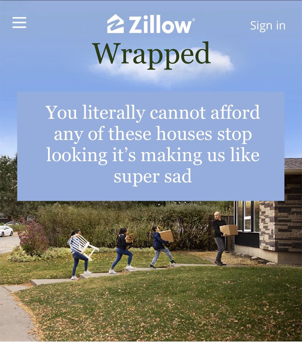anyone else get their zillow wrapped wtf (year 4)