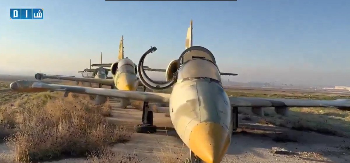 In this clip we can see 1 Mi-8 (Utility/transport helicopter) and several Aero L-39 (Jet Trainer)