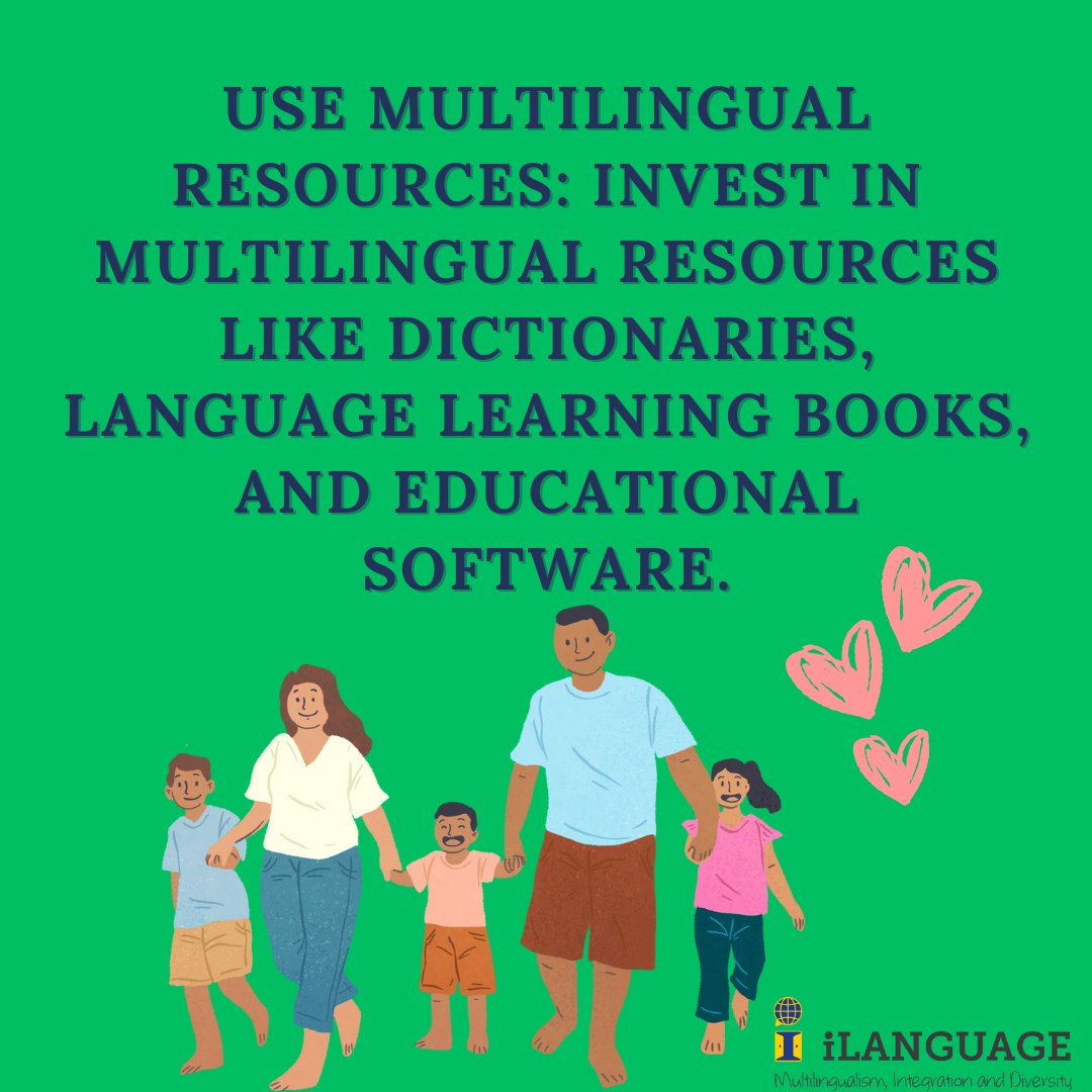 iLanguage_me's tweet image. Equip your family with tools like language learning books, and educational apps.These resources make learning fun and help your child stay connected to their languages!
#MultilingualParenting #LanguageResources #RaisingMultilinguals #LanguageLearning #iLanguage